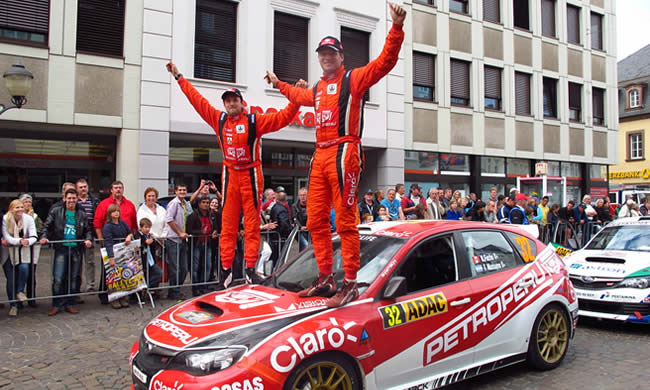 Entre los mejores: Nicolás Fuchs se adjudicó el  5to lugar del Rally Alemania 