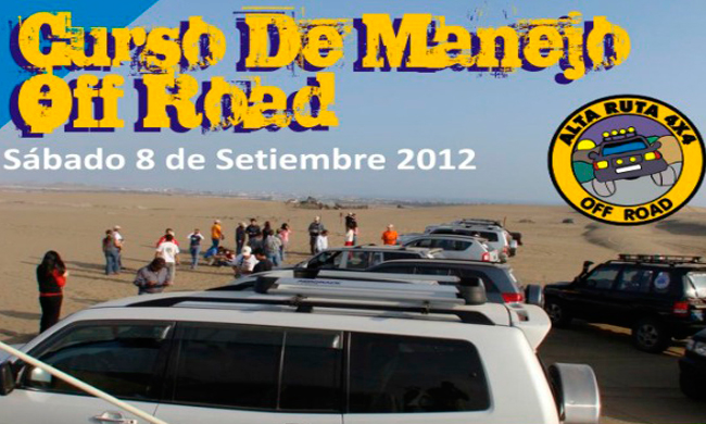 Curso de manejo ‘todo terreno’ para este 8 de Setiembre.
