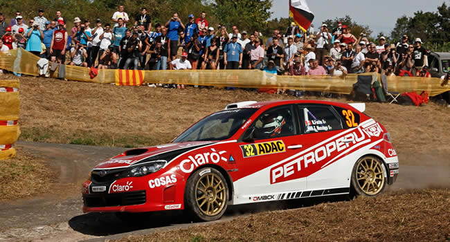 Nicolás Fuchs completó la primera etapa del  Rally Alemania 