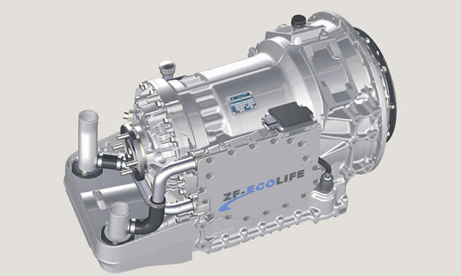 ZF desarrolla una caja modular híbrida y de doble embrague para camiones