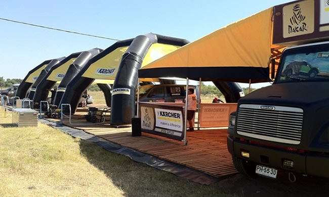 Kärcher limpia los vehículos del Dakar 