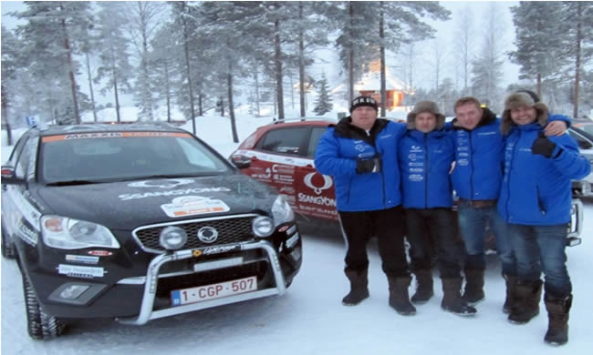 SsangYong Korando triunfa en Europa en campeonato bajo cero