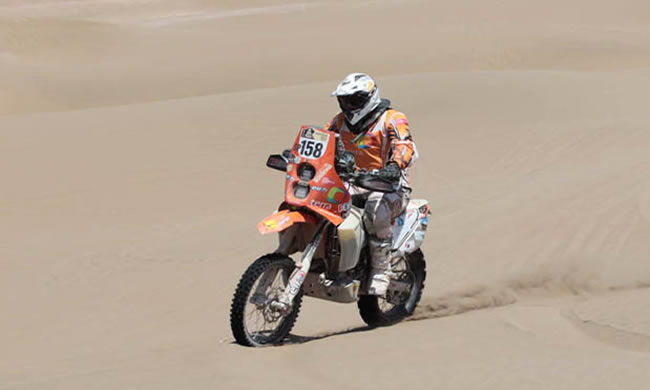 Vellutino espera mejorar su posición en el Dakar 2013