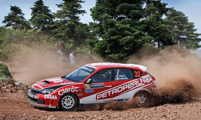 Nicolás Fuchs terminó el segundo día en el 1er lugar del Rally Acrópolis Grecia 2012