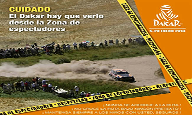 Recomendaciones al público para espectar el rally Dakar 2013