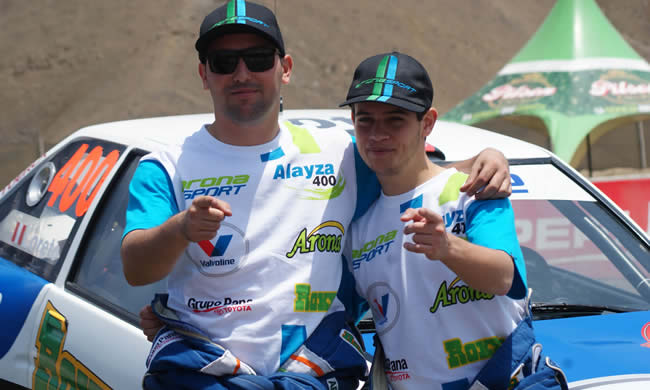 Luis Alayza corre navegado por Francisco Loreto 