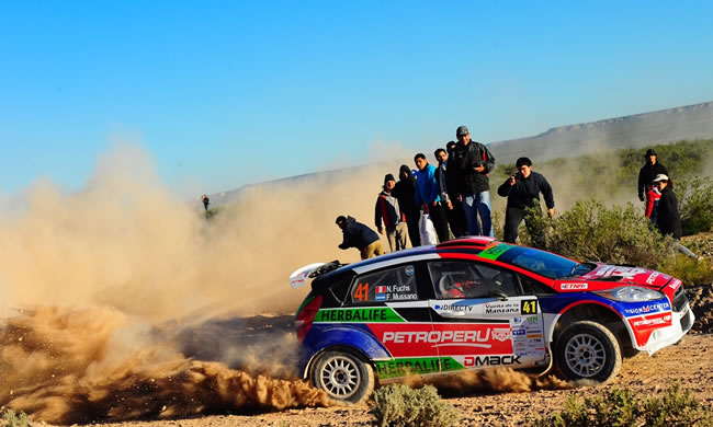 Nicolás Fuch en Rally Vuelta de la Manzana