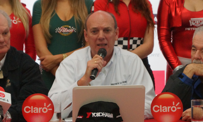 El director de la prueba del Rally Caminos del Inca, Juan Dibós Silva