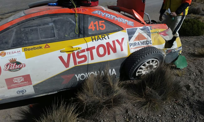Mario Hart fue un de los pilotos que abandonó la carrera