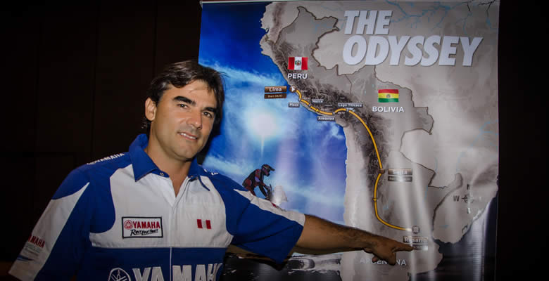 Piloto Kike Umbert estuvo en la presentación oficial del Dakar 2016