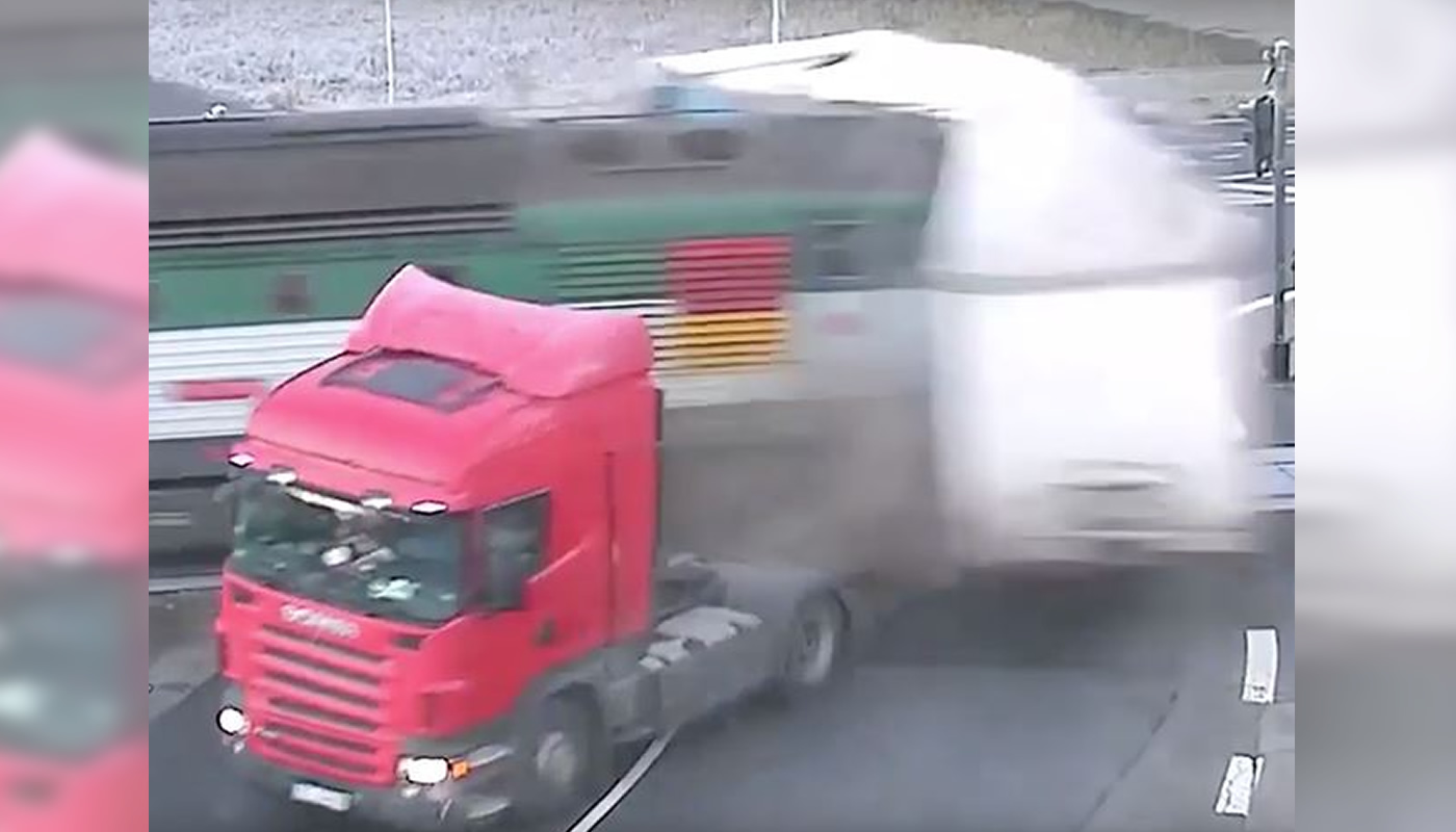 Este camionero aprendió la lección por las malas