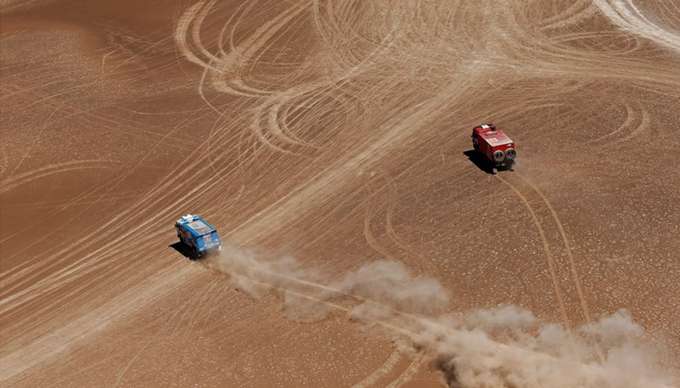 Guerra de camiones en el Dakar
