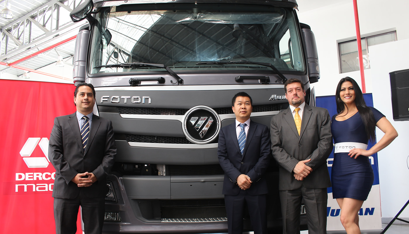 Foton presentó su nuevo Tracto Remolque Auman GTL