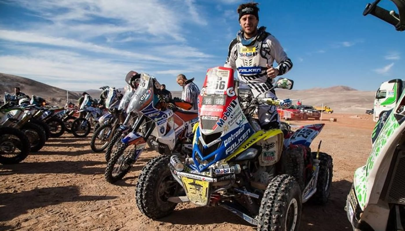 Nelson Sanabria dispuesto para obtener el primer lugar en Quad en el Dakar