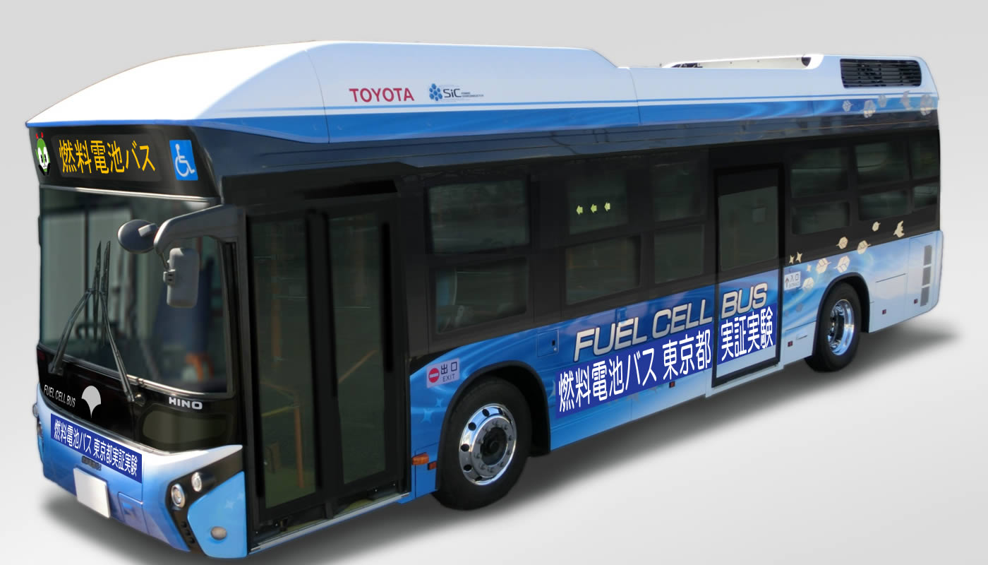 Toyota y Hino prueban un autobús con pila de combustible