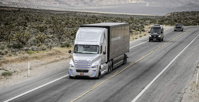 El primer camión que se conduce solo ya circula por EE.UU