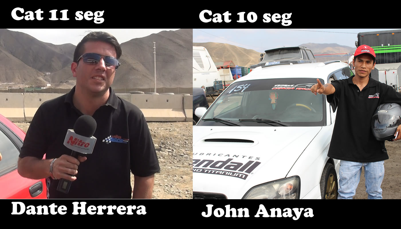 Ganadores categoría 11 y 10 segundos en fecha final de Piques Legales