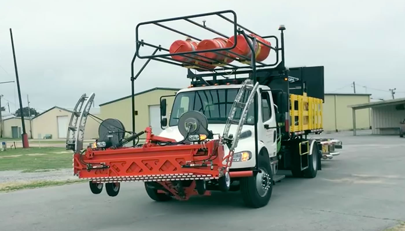Camión autónomo para la construcción de autopistas