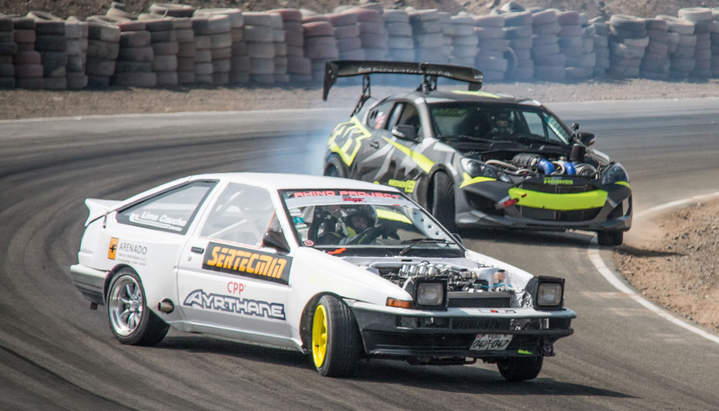 Se inicia el Campeonato nacional de drifting en la Chutana