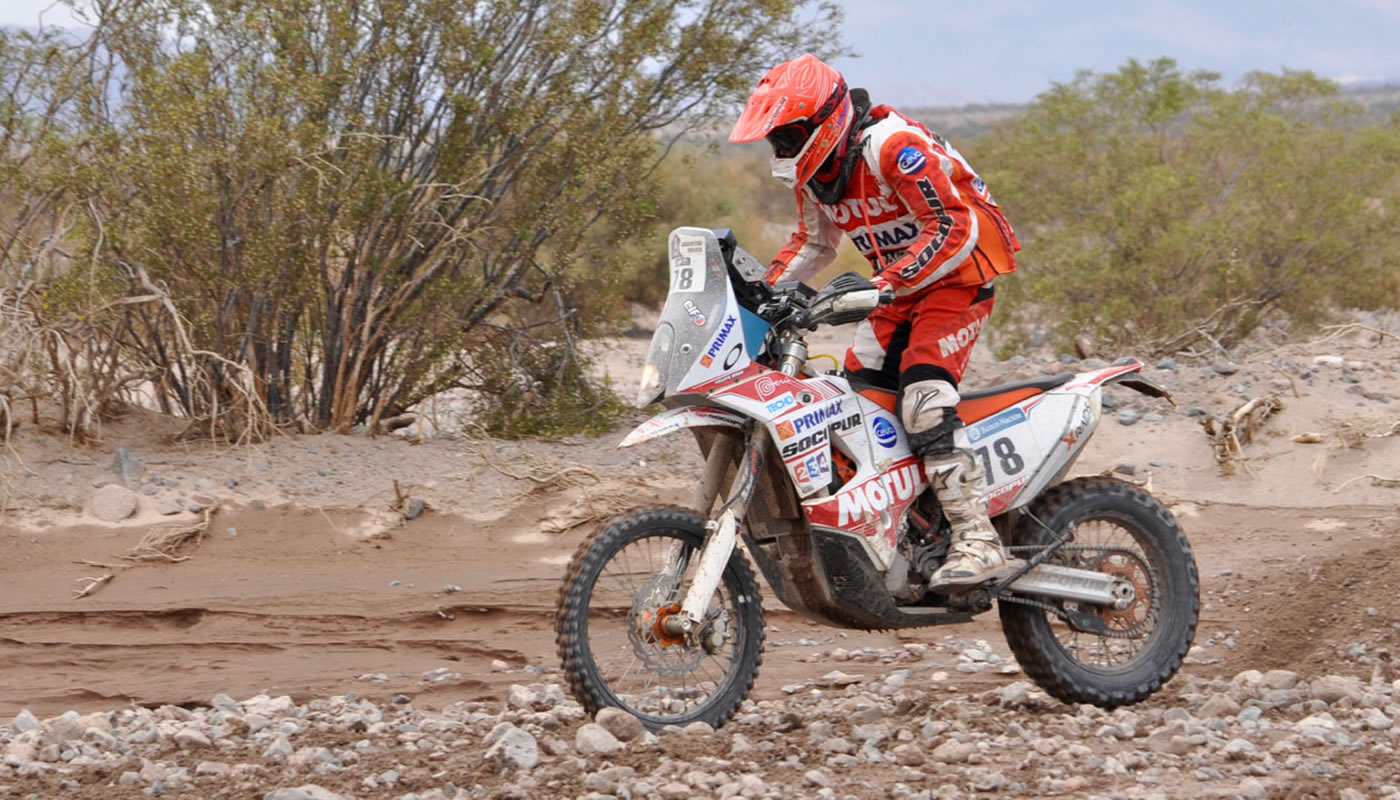 Felipe Ríos, el sexto mejor sudamericano en la categoría motos del Dakar