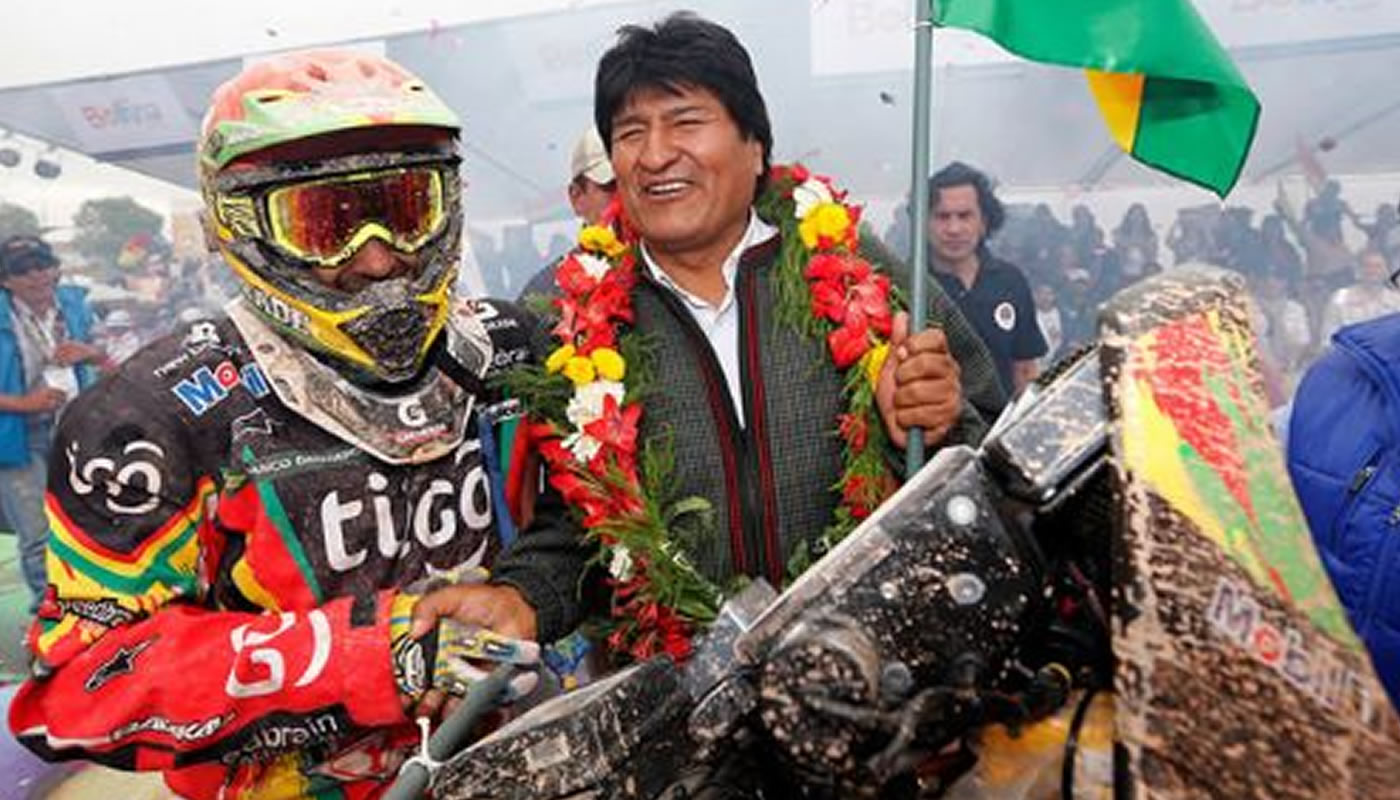 Evo Morales: "Estoy invitado a ser copiloto en el Dakar"