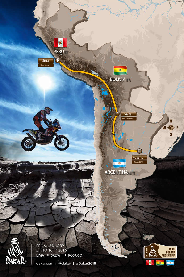 Mapa Rally Dakar 2016