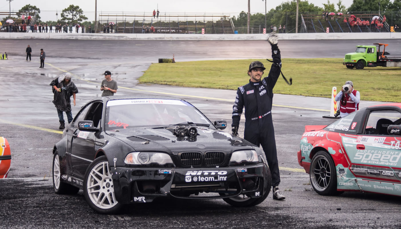 Alex Heilbrunn estuvo en la primera fecha del Campeonato de drifting