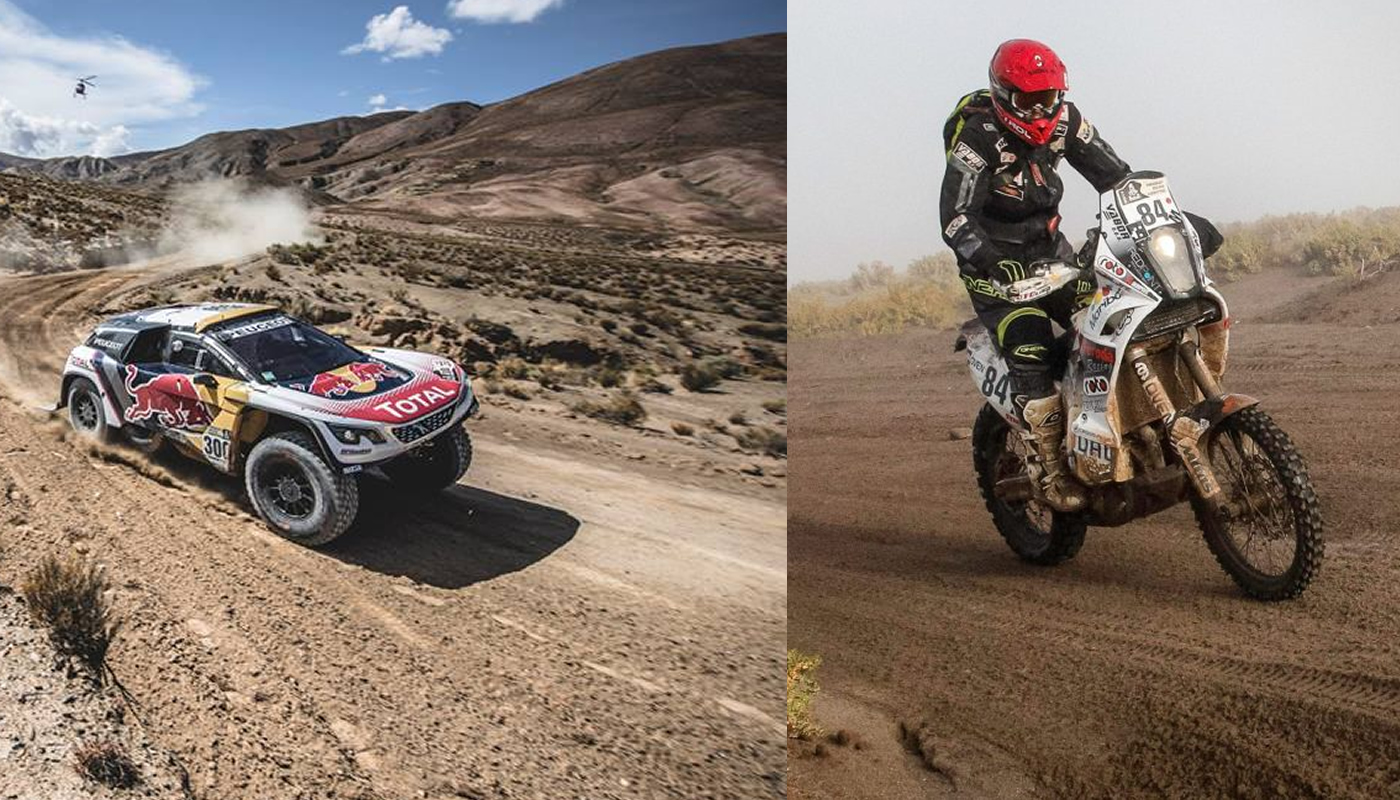 Motociclista abandonó el Rally Dakar por accidente con Peterhansel