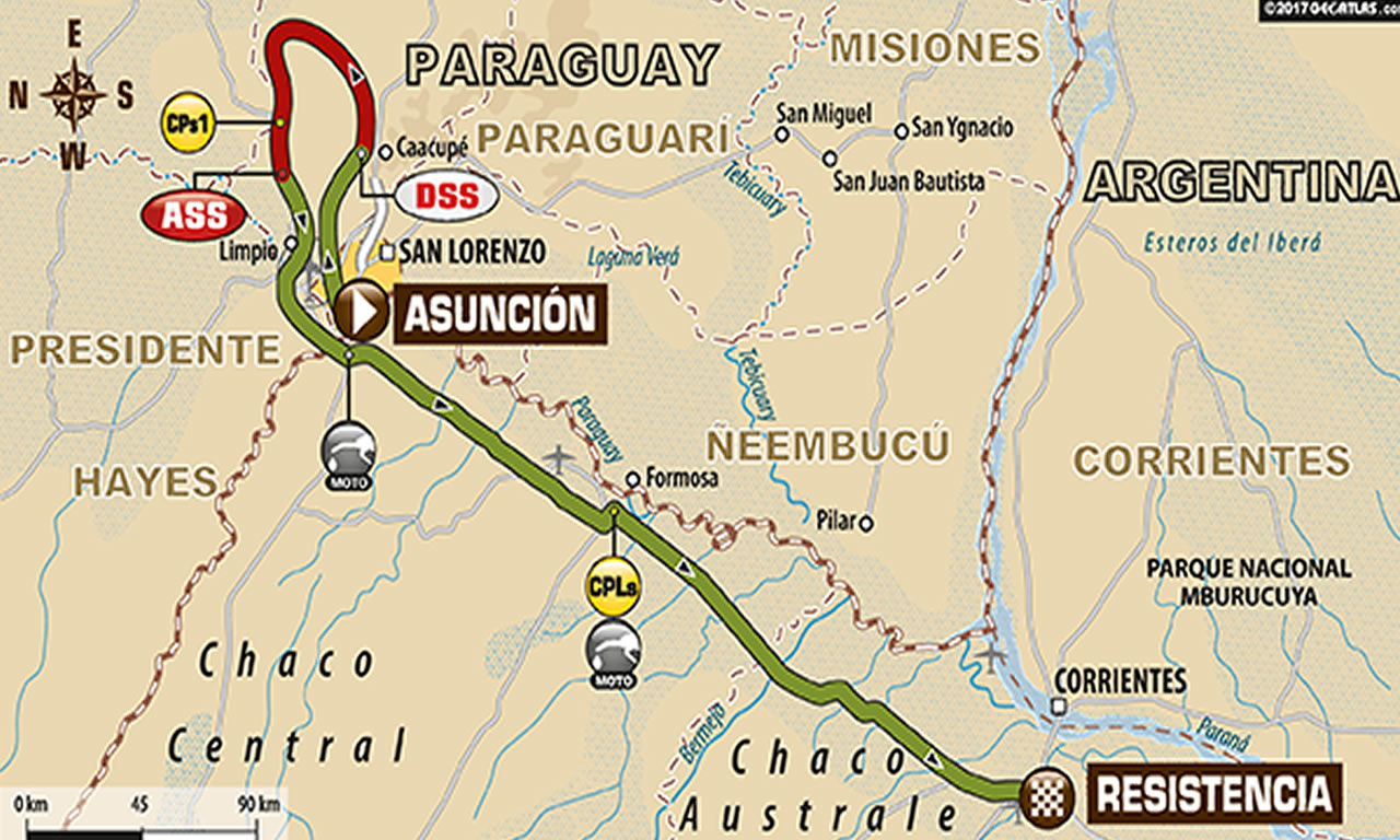 Rally Dakar 2017: Terreno de la primera etapa