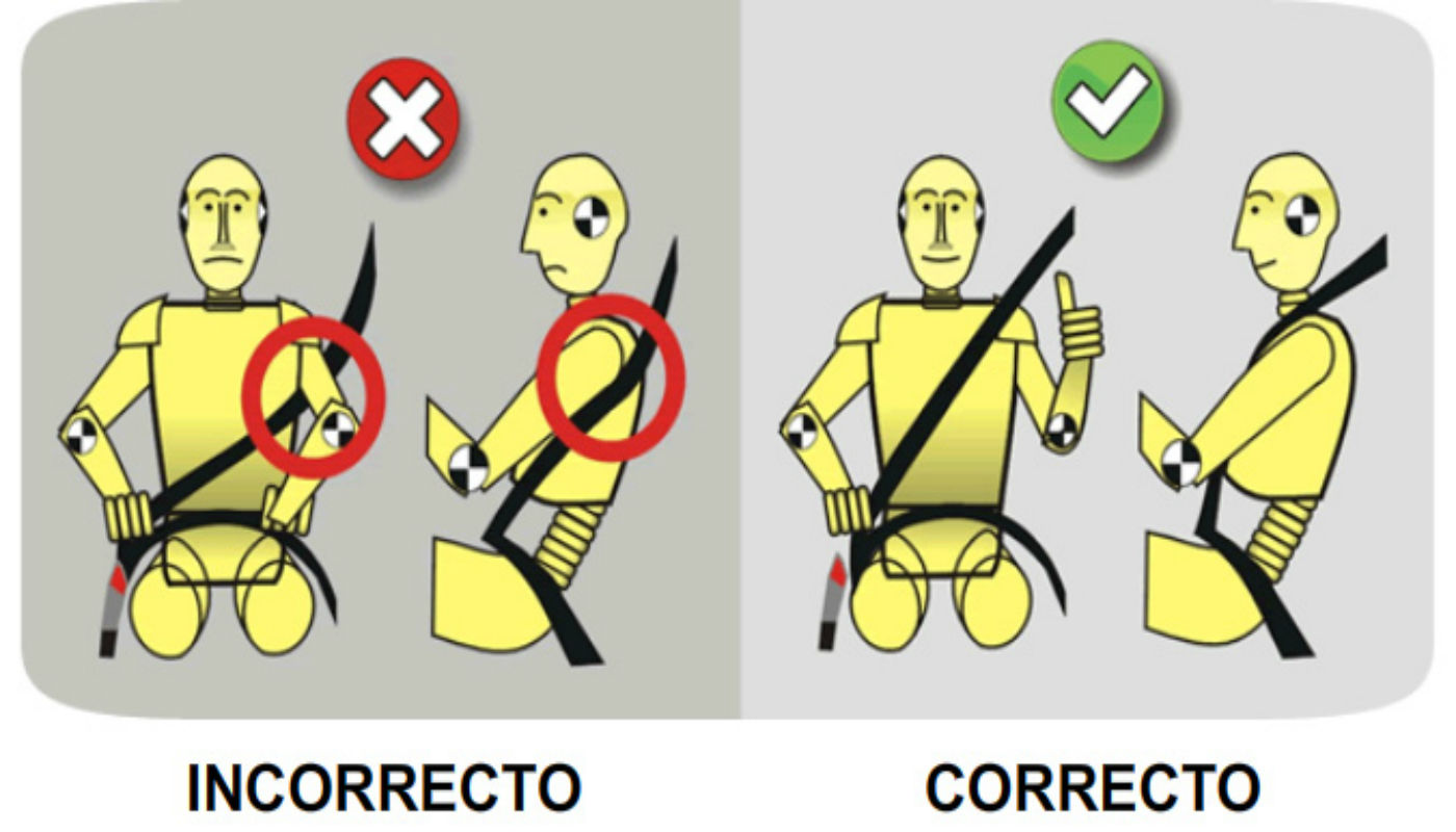 ¿Estás usando correctamente el cinturón de seguridad?