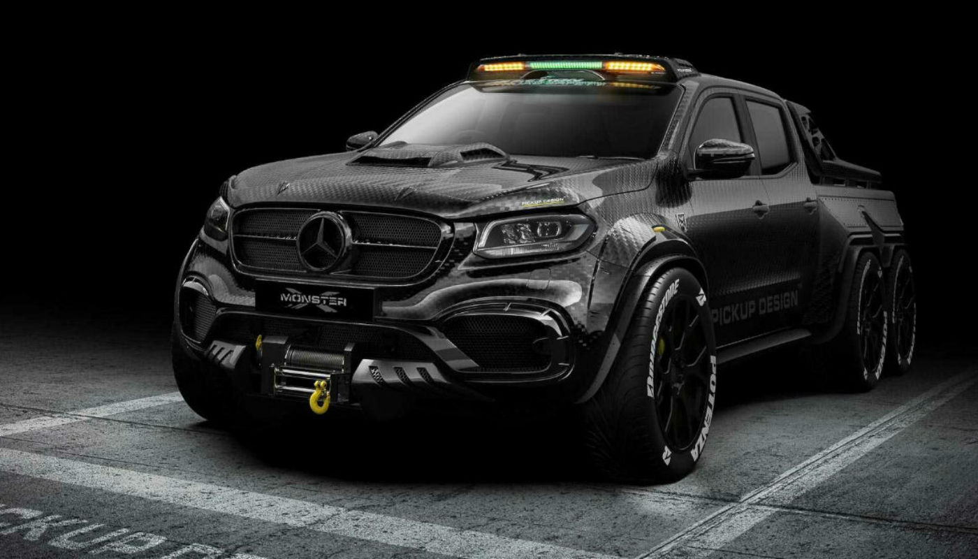 Imponente modelo de Mercedes Benz