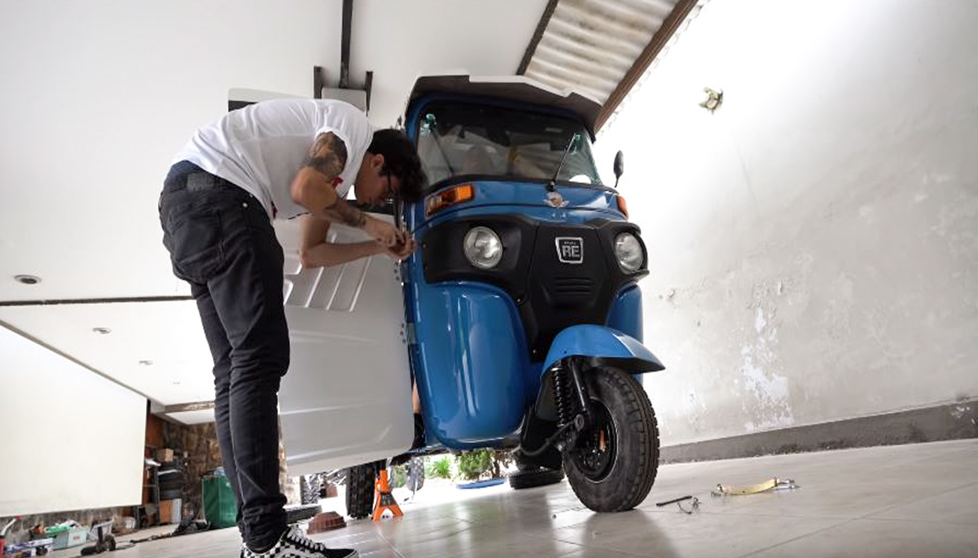 ¿Un mototaxi en el Dakar?