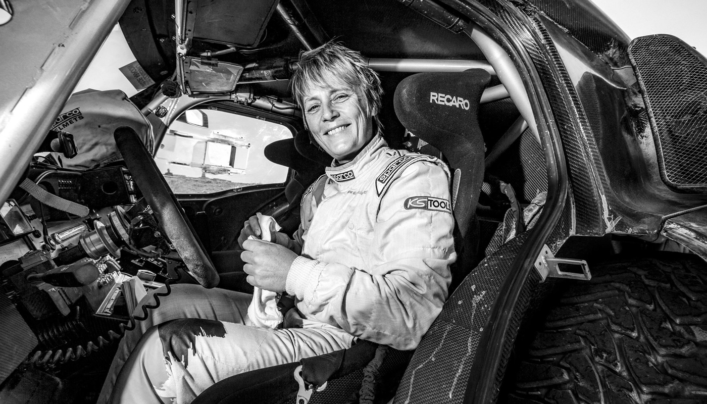 Jutta fue la primera mujer en ganar el Dakar en la categoría coches