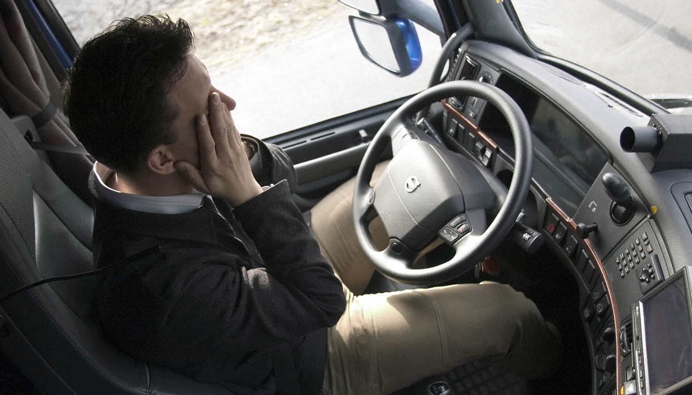 Visor antisueño para camioneros