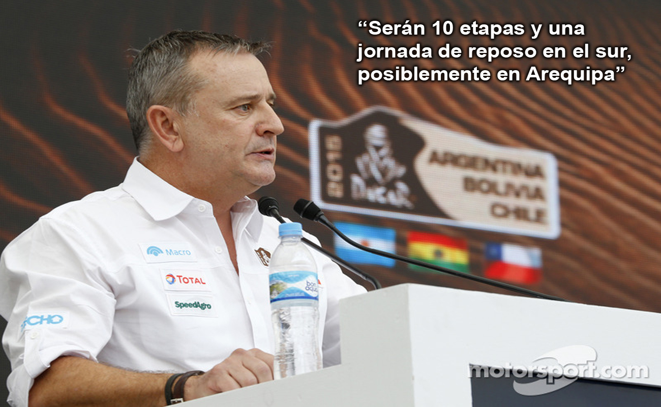 Etienne Lavigne: “70 % de las etapas serán arenosas y con dunas”