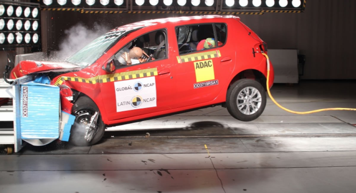 Latin NCAP: Renault Sandero /Logan/ Stepway se estrella con puntuación mínima en seguridad para adulto