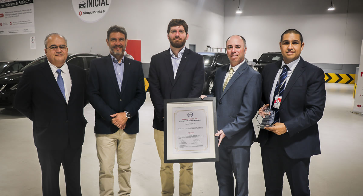 Maquinarias Nissan, el primer concesionario con certificación ASDOS (After Sale Dealer Operation Standard) en postventa