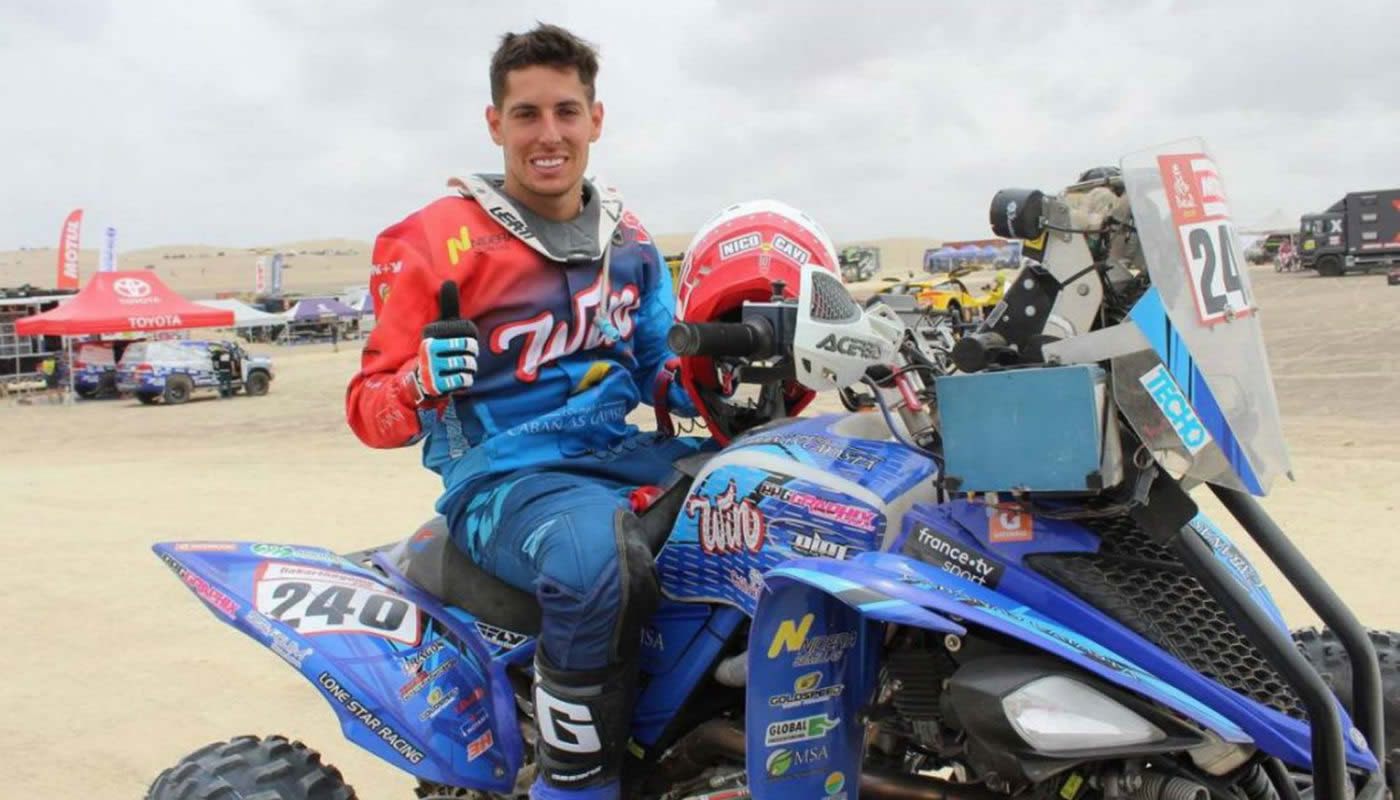 Nicolás Cavigliasso amplía diferencias en la categoría de cuatrimotos