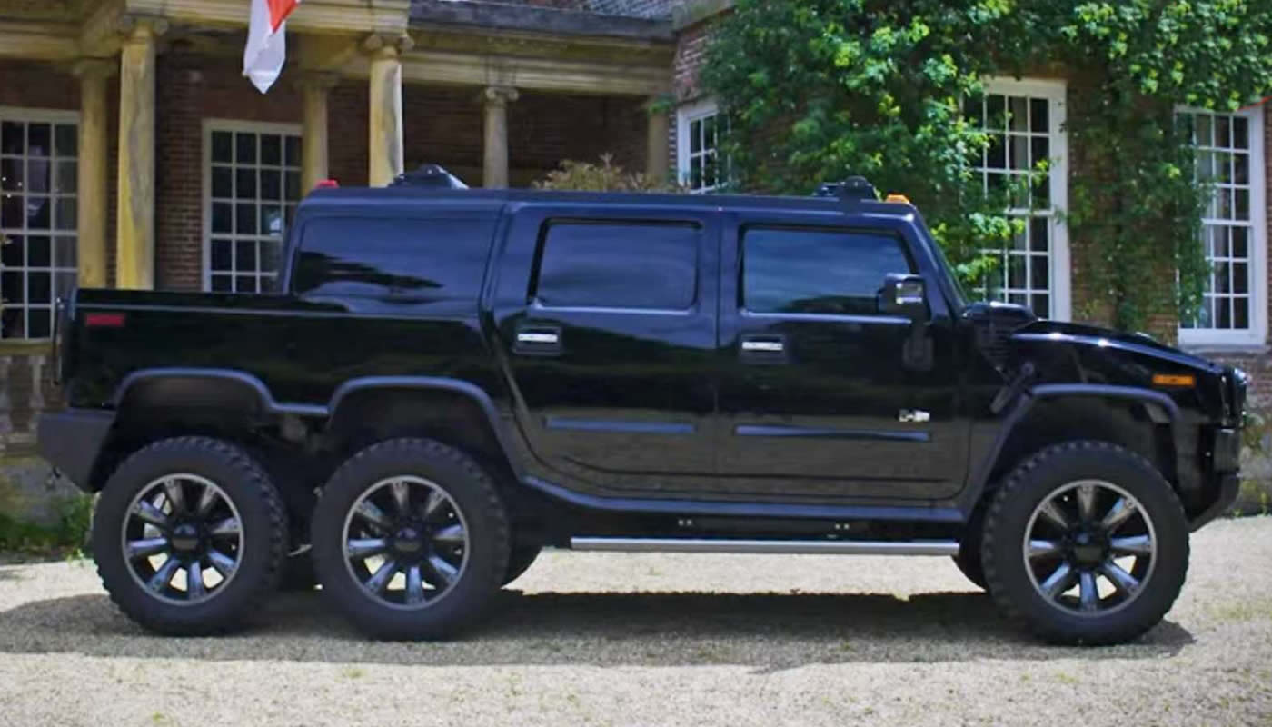 Hummer H2 con 6 ruedas