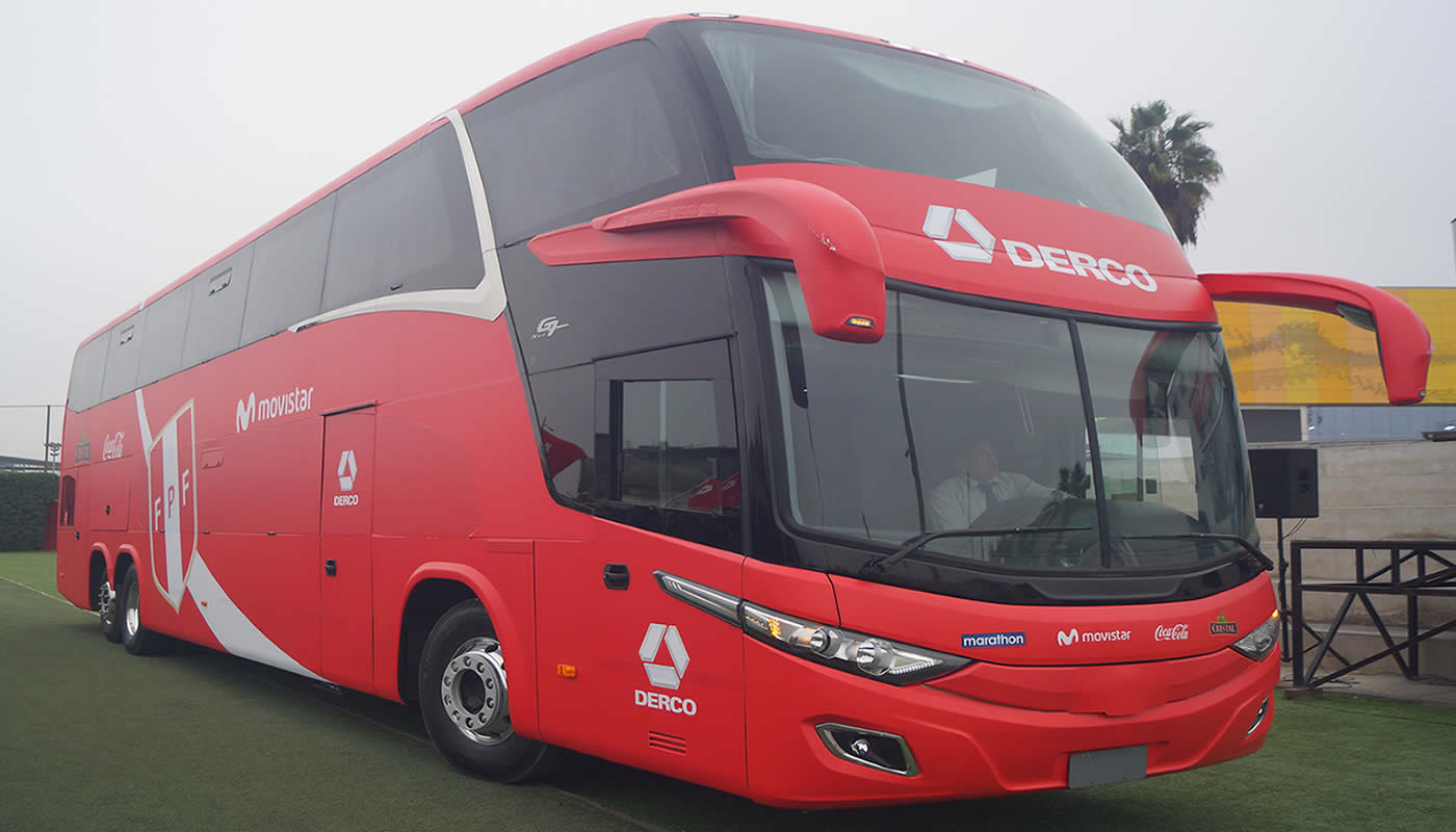 Derco entregó el nuevo bus de la Selección Peruana de Fútbol