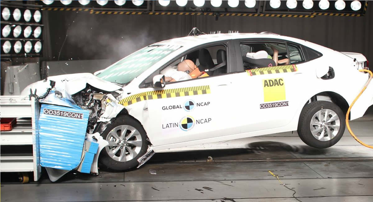 Chevrolet New Onix Plus alcanzó cinco estrellas para la Protección de Ocupante Adulto y para la Protección de Ocupante Infantil.