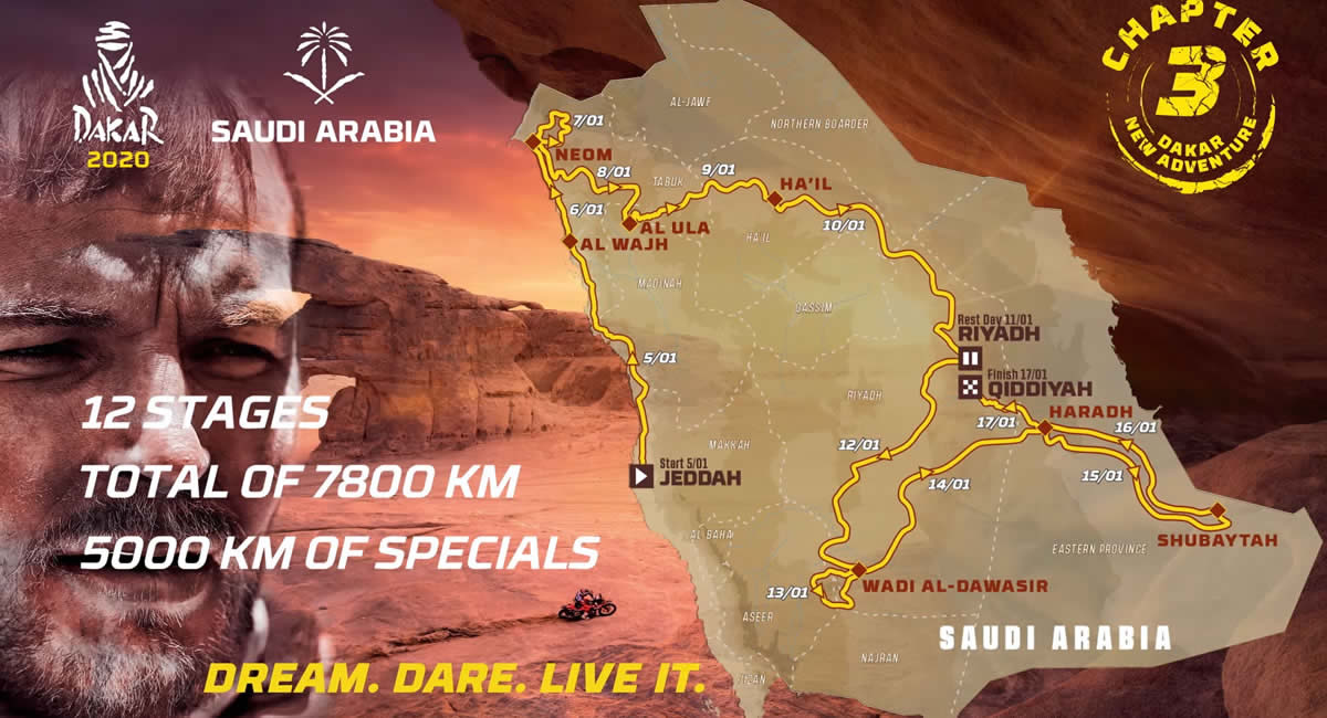 ¿Cuál será el recorrido del Dakar 2020?