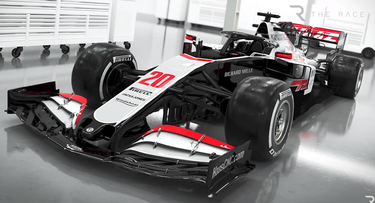 Después de la difusión de algunas fotos, Haas hizo la presentación oficial de su vehículo.