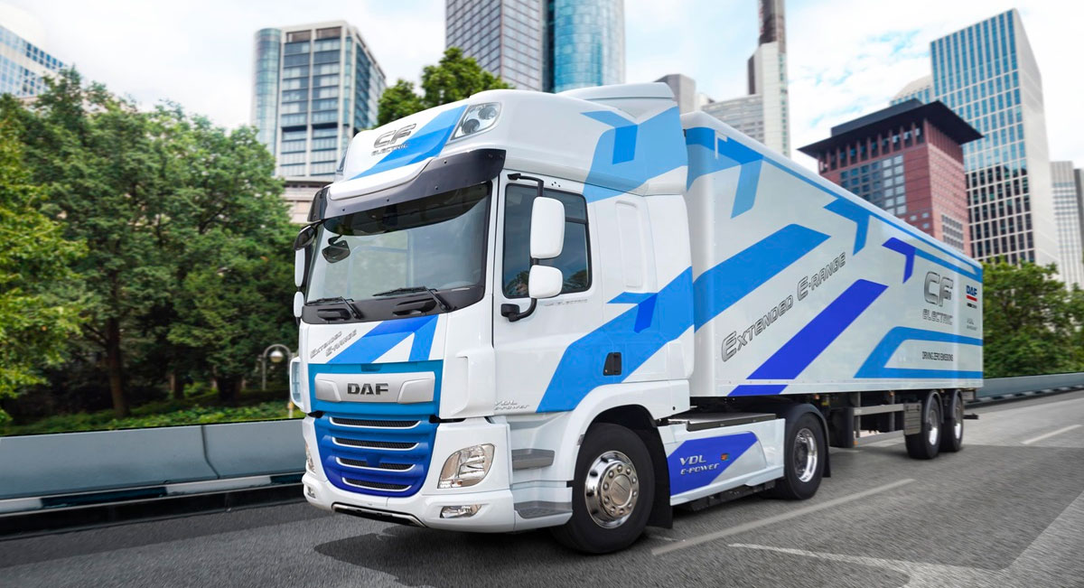 DAF presenta el CF Electric con rango extendido hasta 200 km