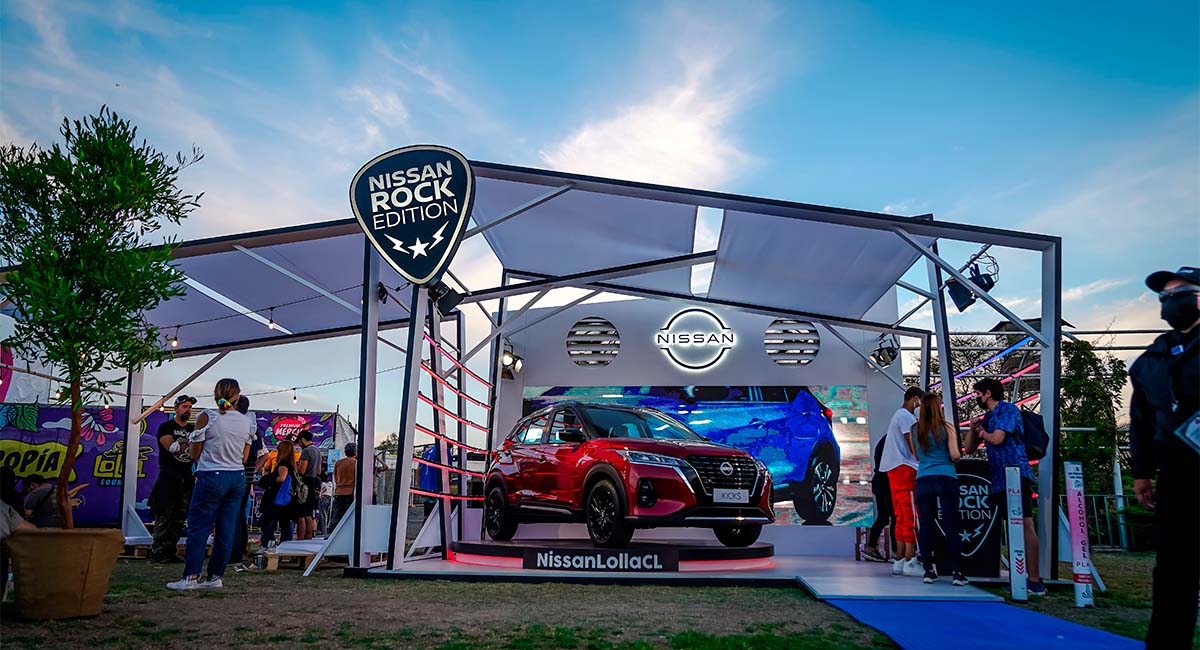Nissan presentó el Kicks Rock Edition en Lollapalooza Chile