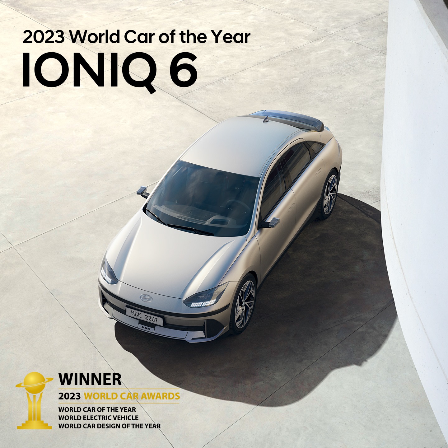 Hyundai IONIQ 6 es elegido como el “Auto del año” 2023 en el Salón del Automóvil de Nueva York 