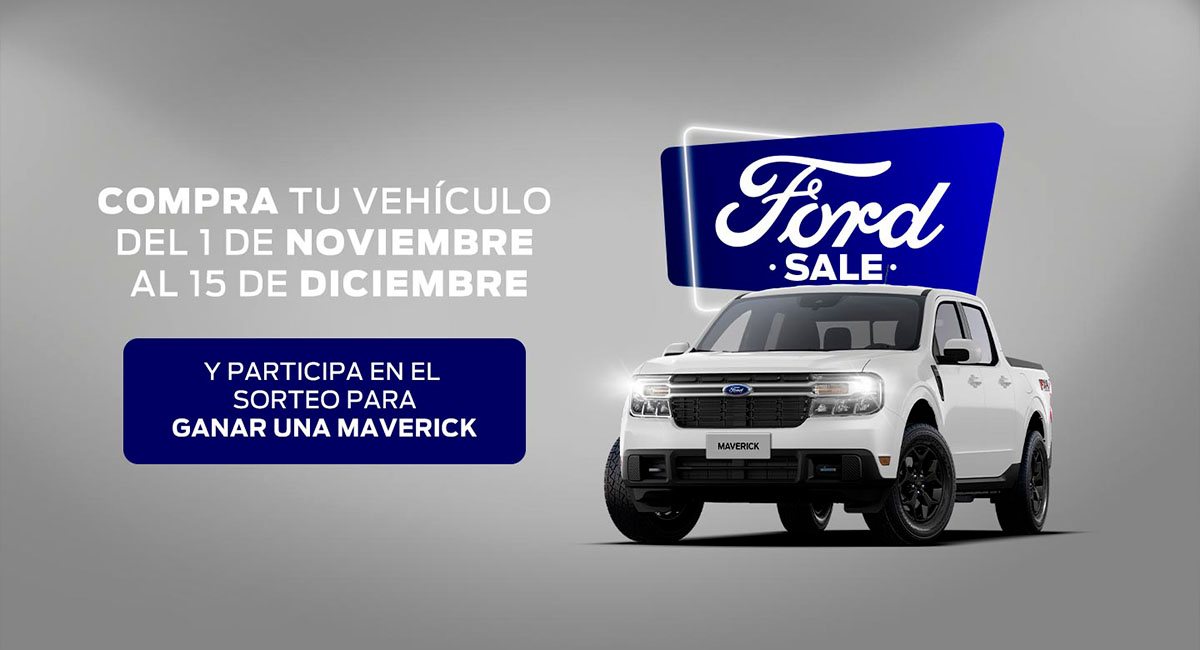 Ford Sale 2023: promociones, opciones de financiamiento y sorteo de una Maverick® cero kilómetros
